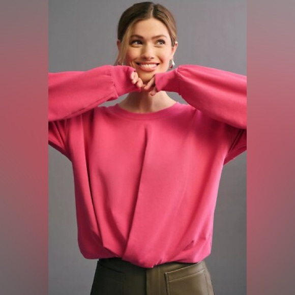 Anthropologie Tops - Women’s XXS Anthropologie (Maeve) Pink Sweatshirt